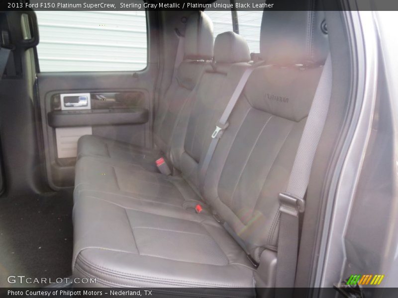Sterling Gray Metallic / Platinum Unique Black Leather 2013 Ford F150 Platinum SuperCrew