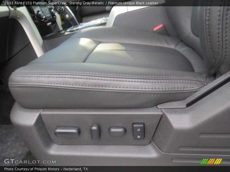 Sterling Gray Metallic / Platinum Unique Black Leather 2013 Ford F150 Platinum SuperCrew