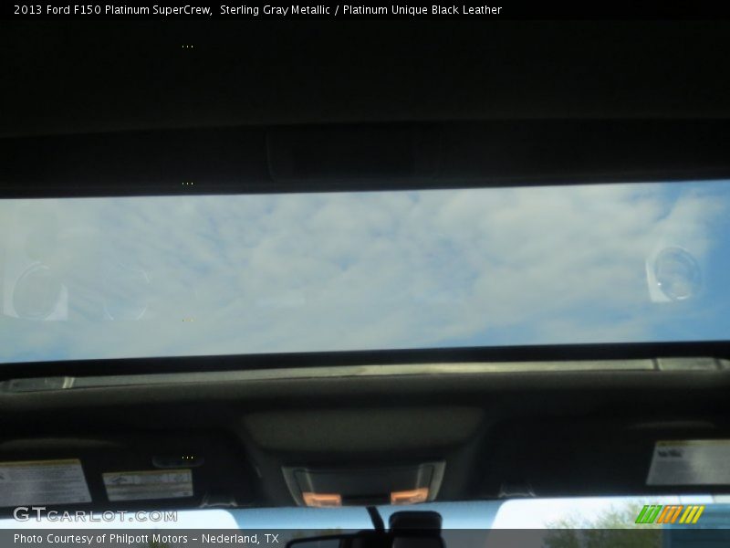 Sterling Gray Metallic / Platinum Unique Black Leather 2013 Ford F150 Platinum SuperCrew