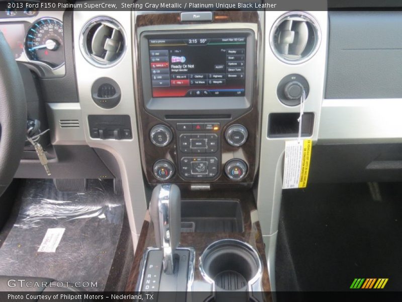 Sterling Gray Metallic / Platinum Unique Black Leather 2013 Ford F150 Platinum SuperCrew