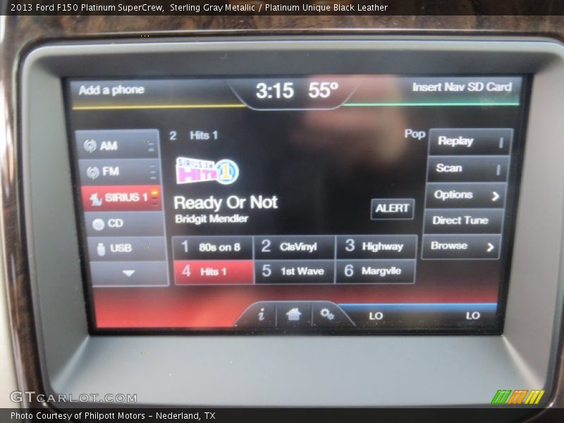 Sterling Gray Metallic / Platinum Unique Black Leather 2013 Ford F150 Platinum SuperCrew