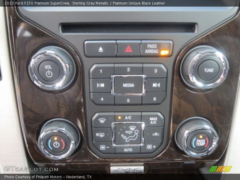 Sterling Gray Metallic / Platinum Unique Black Leather 2013 Ford F150 Platinum SuperCrew