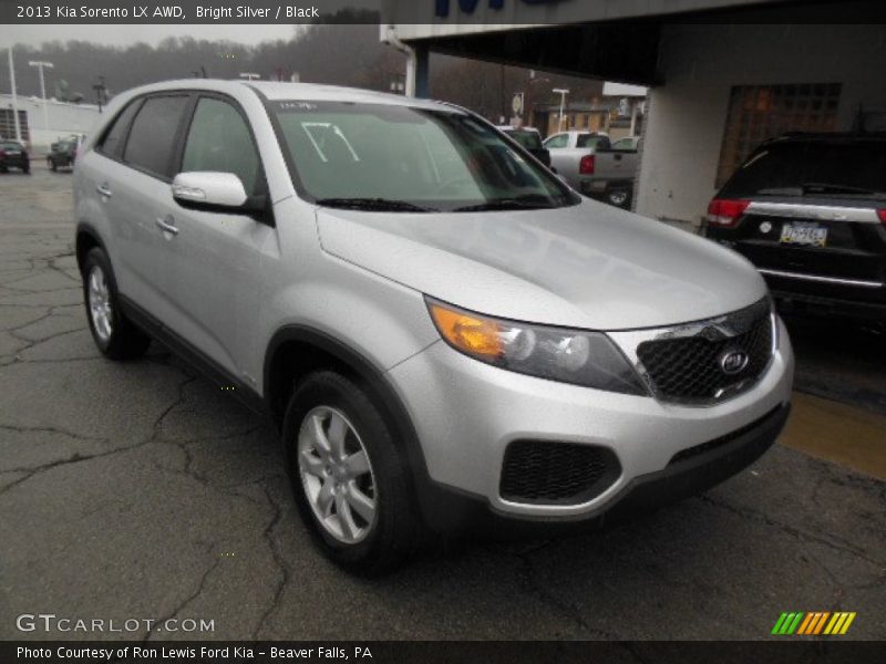 Bright Silver / Black 2013 Kia Sorento LX AWD