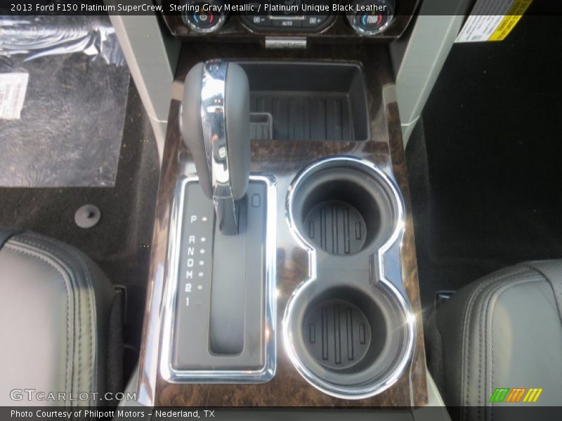 Sterling Gray Metallic / Platinum Unique Black Leather 2013 Ford F150 Platinum SuperCrew