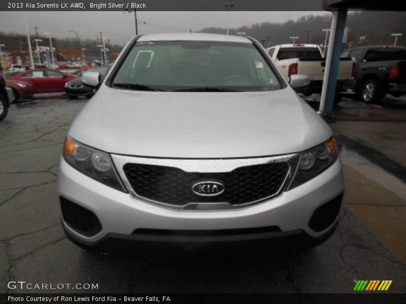 Bright Silver / Black 2013 Kia Sorento LX AWD