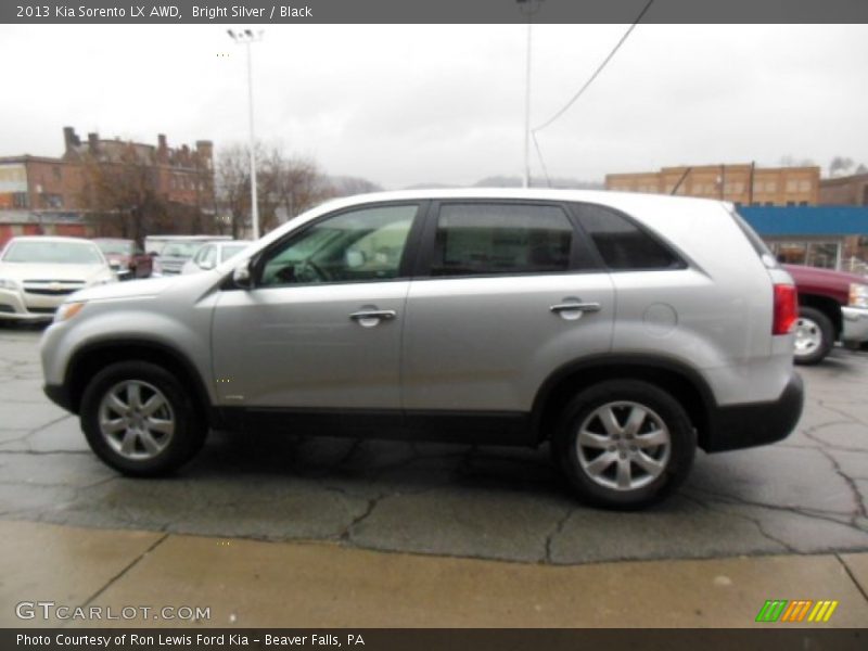 Bright Silver / Black 2013 Kia Sorento LX AWD