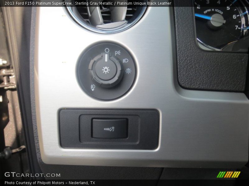 Sterling Gray Metallic / Platinum Unique Black Leather 2013 Ford F150 Platinum SuperCrew