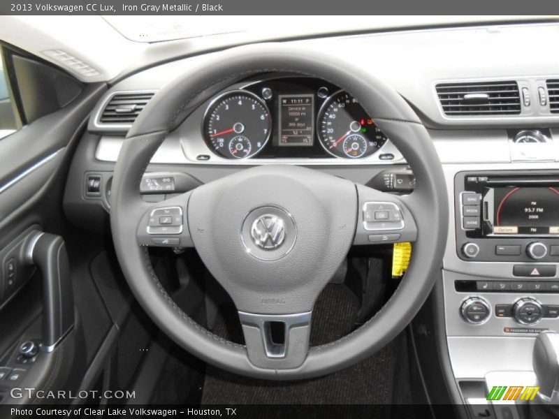Iron Gray Metallic / Black 2013 Volkswagen CC Lux