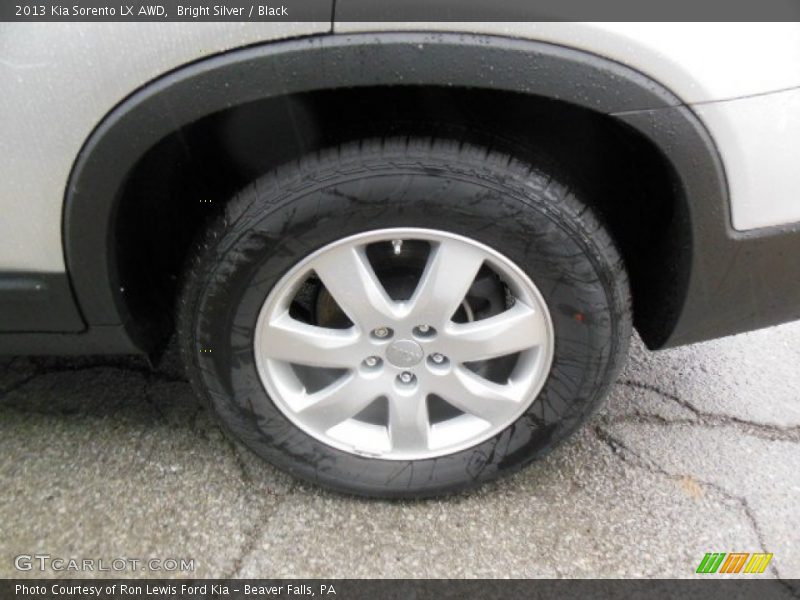 Bright Silver / Black 2013 Kia Sorento LX AWD