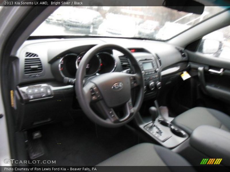 Bright Silver / Black 2013 Kia Sorento LX AWD