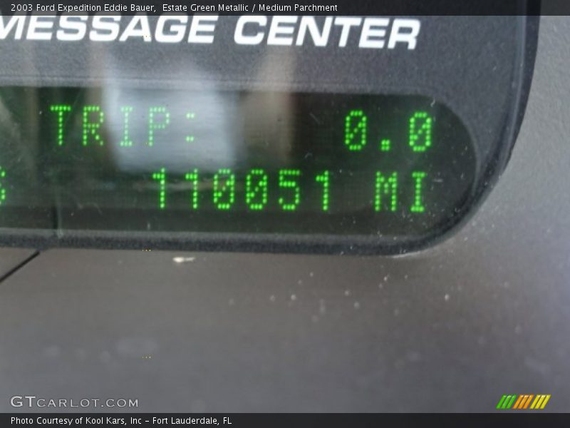 Estate Green Metallic / Medium Parchment 2003 Ford Expedition Eddie Bauer