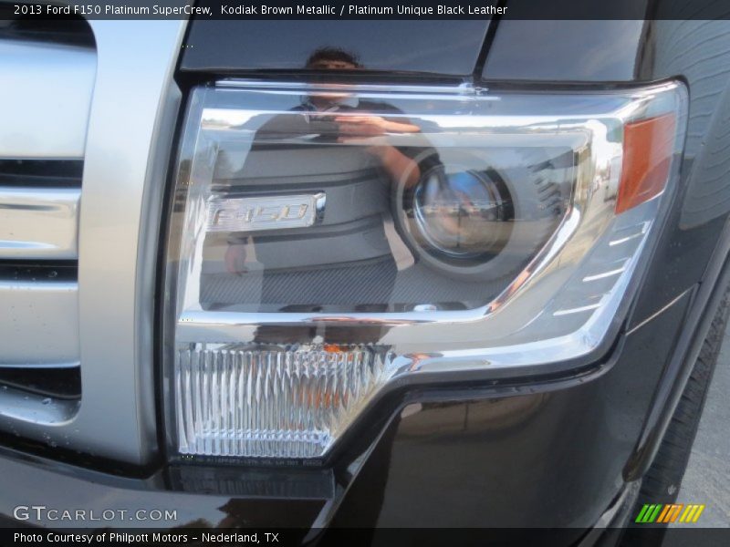 Kodiak Brown Metallic / Platinum Unique Black Leather 2013 Ford F150 Platinum SuperCrew