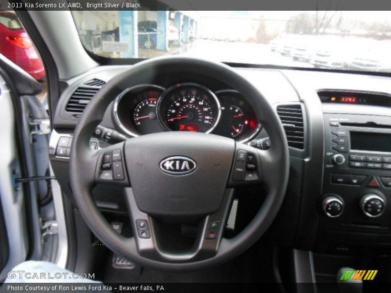 Bright Silver / Black 2013 Kia Sorento LX AWD