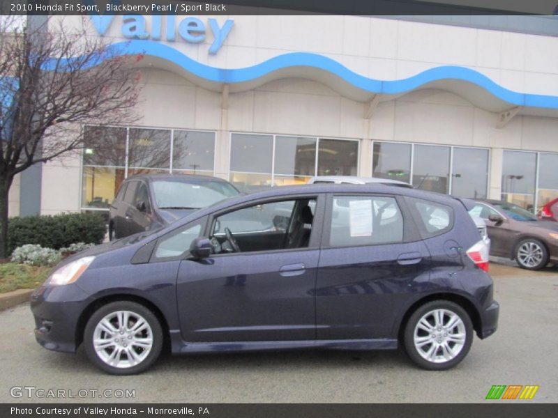 Blackberry Pearl / Sport Black 2010 Honda Fit Sport