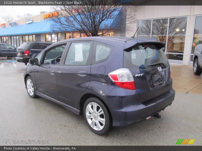 Blackberry Pearl / Sport Black 2010 Honda Fit Sport