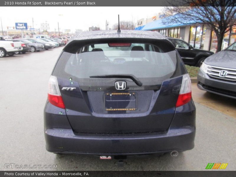 Blackberry Pearl / Sport Black 2010 Honda Fit Sport