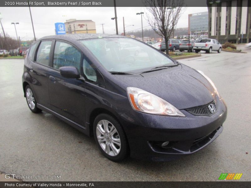 Blackberry Pearl / Sport Black 2010 Honda Fit Sport