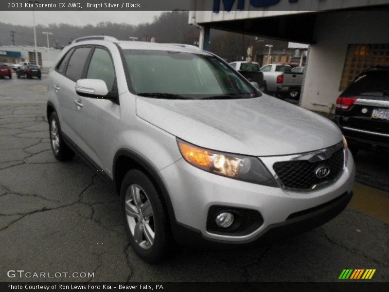 Bright Silver / Black 2013 Kia Sorento EX AWD