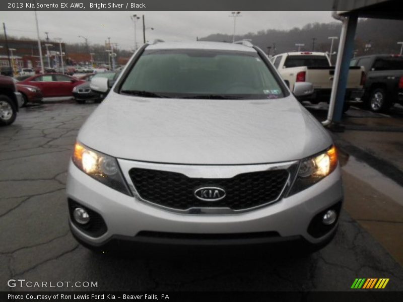 Bright Silver / Black 2013 Kia Sorento EX AWD