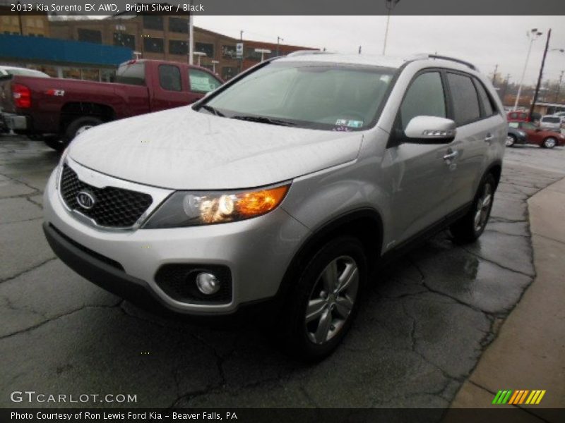 Bright Silver / Black 2013 Kia Sorento EX AWD
