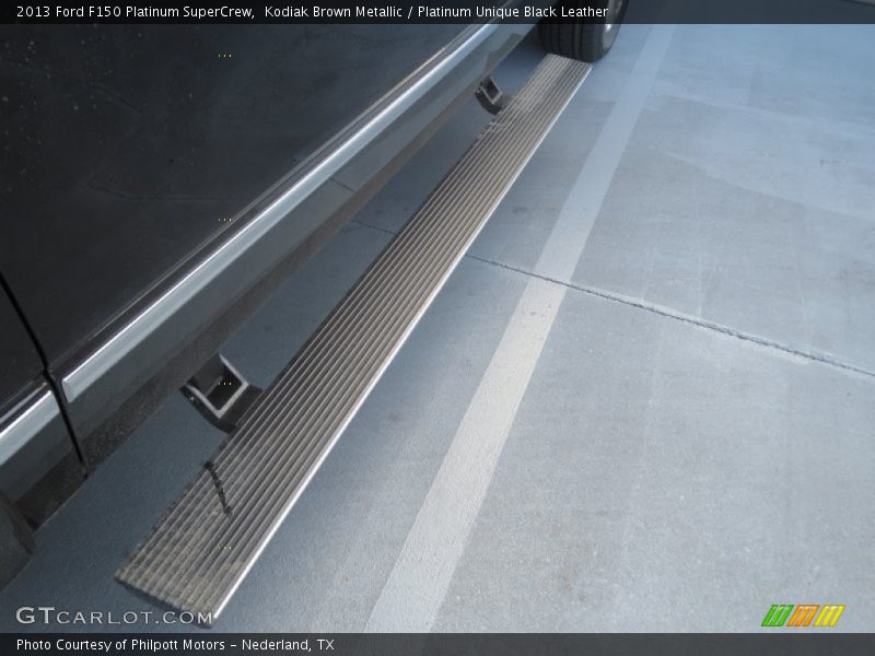 Kodiak Brown Metallic / Platinum Unique Black Leather 2013 Ford F150 Platinum SuperCrew