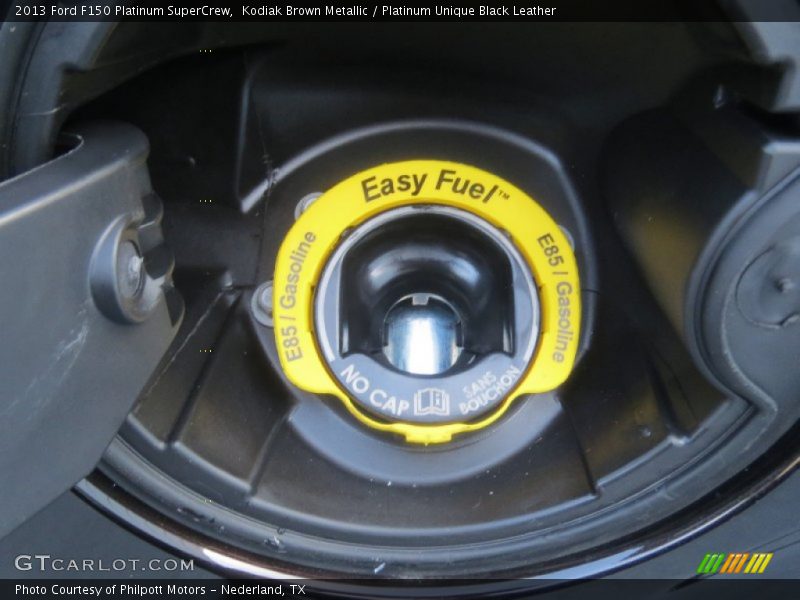 Kodiak Brown Metallic / Platinum Unique Black Leather 2013 Ford F150 Platinum SuperCrew