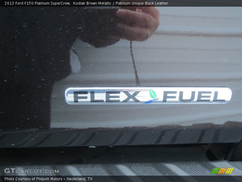 Kodiak Brown Metallic / Platinum Unique Black Leather 2013 Ford F150 Platinum SuperCrew