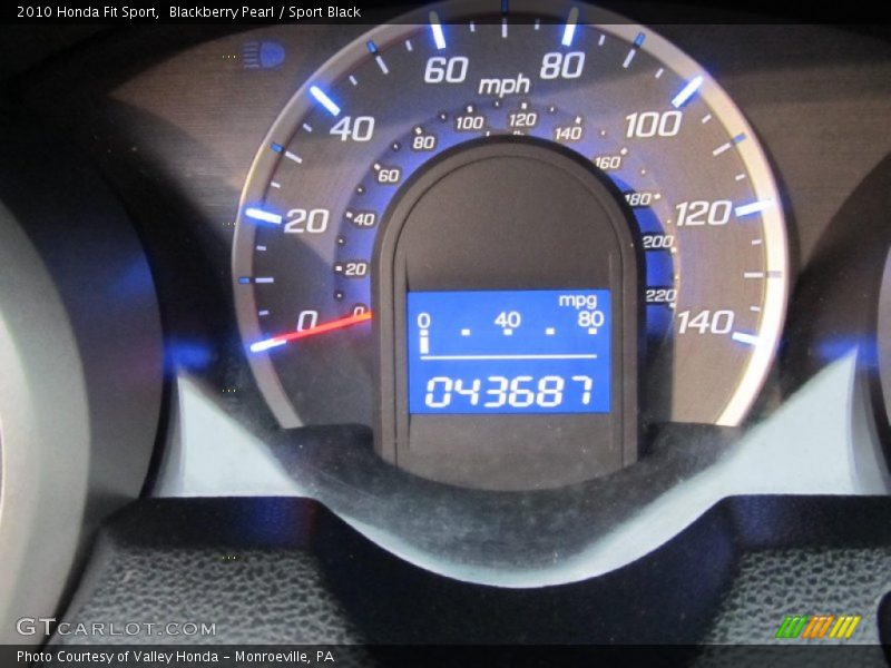 Blackberry Pearl / Sport Black 2010 Honda Fit Sport