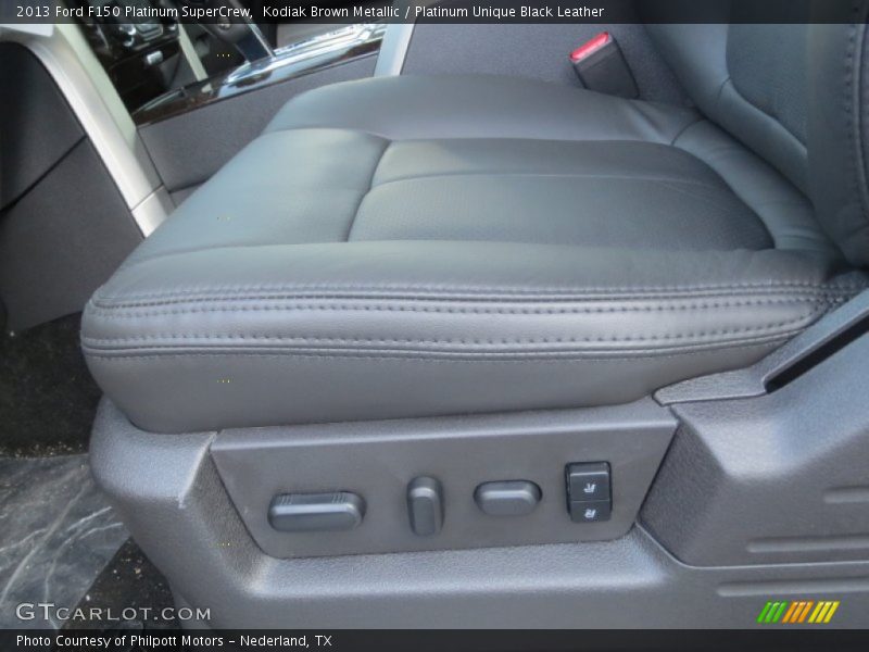Kodiak Brown Metallic / Platinum Unique Black Leather 2013 Ford F150 Platinum SuperCrew