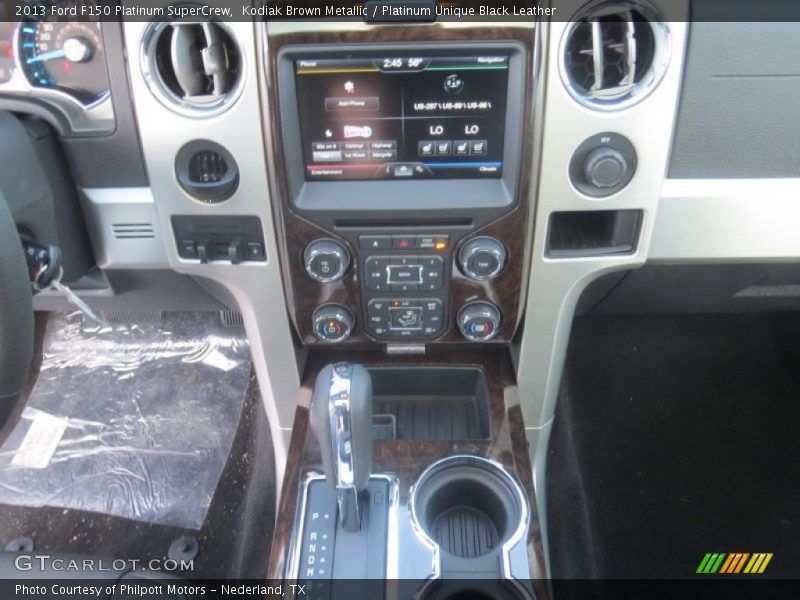 Kodiak Brown Metallic / Platinum Unique Black Leather 2013 Ford F150 Platinum SuperCrew