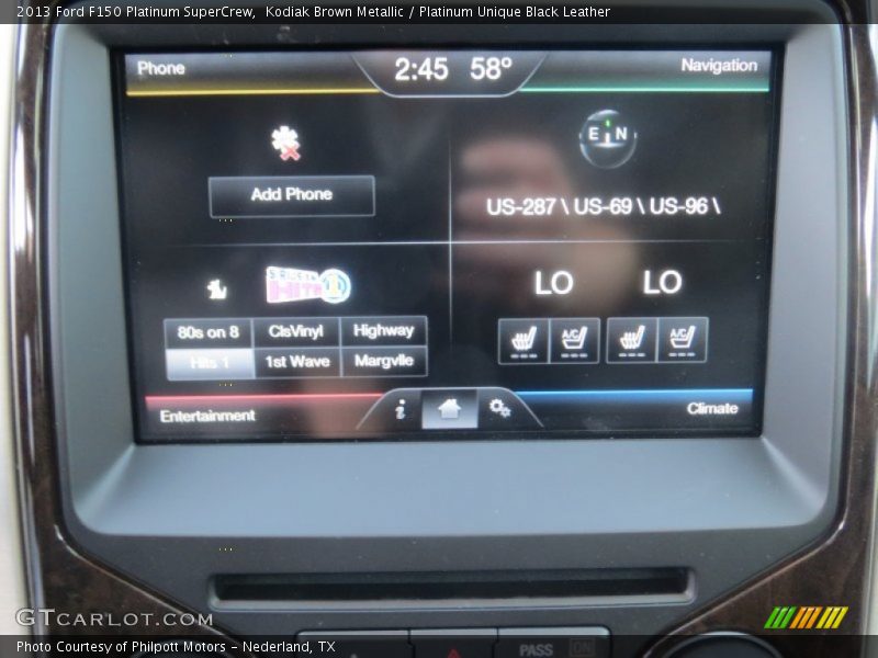 Kodiak Brown Metallic / Platinum Unique Black Leather 2013 Ford F150 Platinum SuperCrew