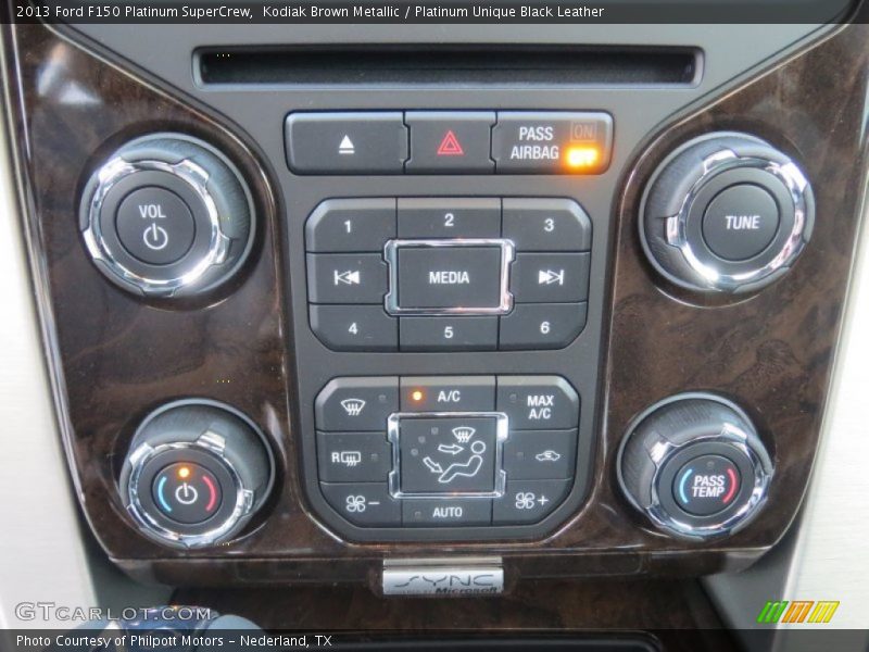 Kodiak Brown Metallic / Platinum Unique Black Leather 2013 Ford F150 Platinum SuperCrew