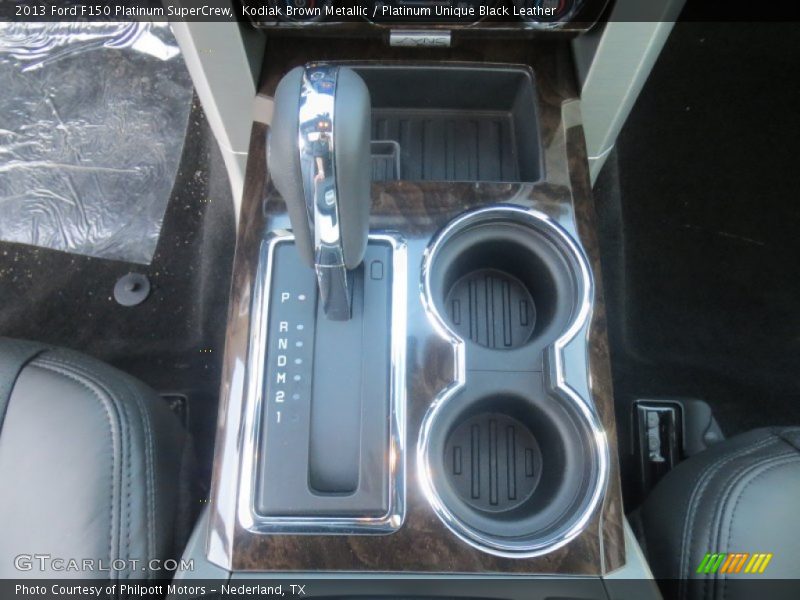 Kodiak Brown Metallic / Platinum Unique Black Leather 2013 Ford F150 Platinum SuperCrew