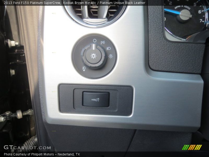 Kodiak Brown Metallic / Platinum Unique Black Leather 2013 Ford F150 Platinum SuperCrew