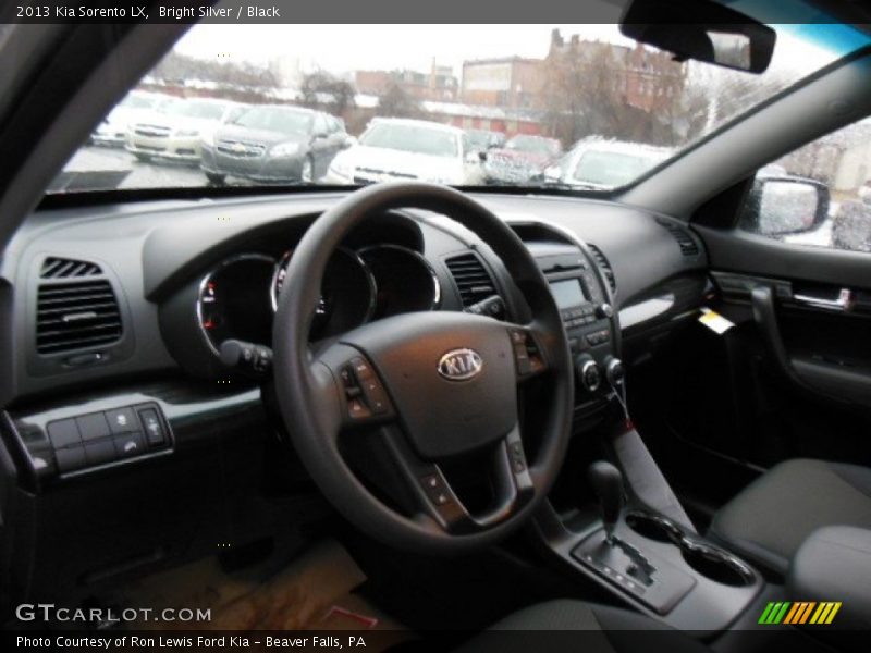 Bright Silver / Black 2013 Kia Sorento LX