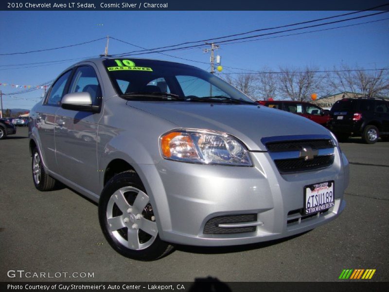 Cosmic Silver / Charcoal 2010 Chevrolet Aveo LT Sedan
