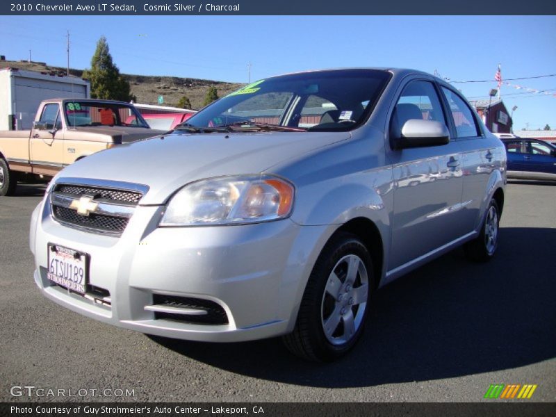Cosmic Silver / Charcoal 2010 Chevrolet Aveo LT Sedan