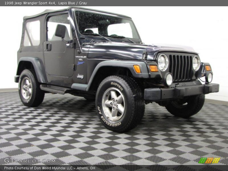 Lapis Blue / Gray 1998 Jeep Wrangler Sport 4x4