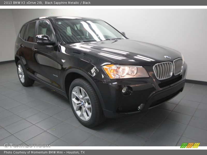 Black Sapphire Metallic / Black 2013 BMW X3 xDrive 28i