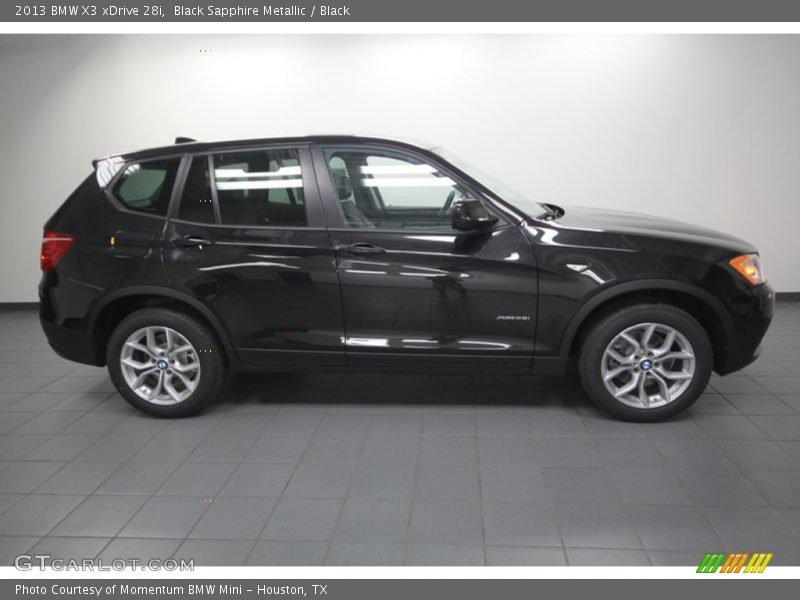 Black Sapphire Metallic / Black 2013 BMW X3 xDrive 28i