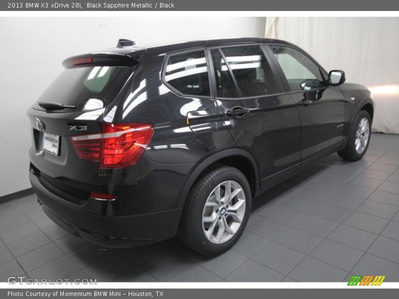 Black Sapphire Metallic / Black 2013 BMW X3 xDrive 28i