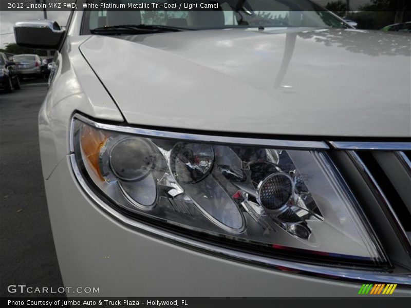 White Platinum Metallic Tri-Coat / Light Camel 2012 Lincoln MKZ FWD