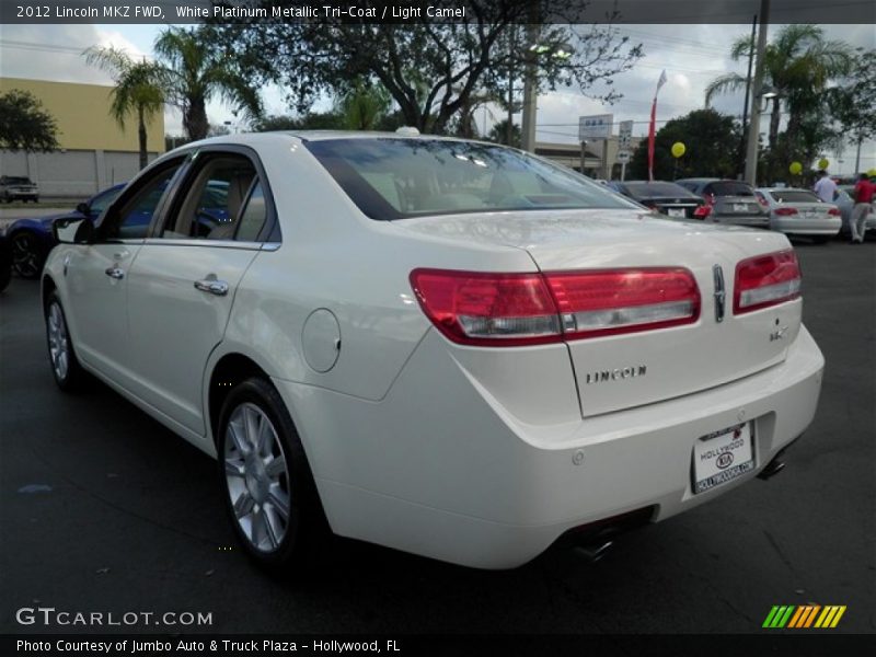 White Platinum Metallic Tri-Coat / Light Camel 2012 Lincoln MKZ FWD