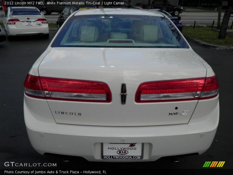 White Platinum Metallic Tri-Coat / Light Camel 2012 Lincoln MKZ FWD