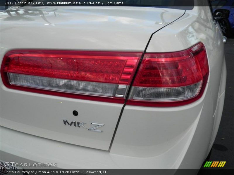 White Platinum Metallic Tri-Coat / Light Camel 2012 Lincoln MKZ FWD