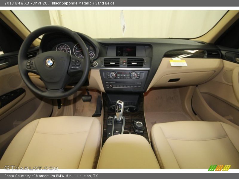 Black Sapphire Metallic / Sand Beige 2013 BMW X3 xDrive 28i