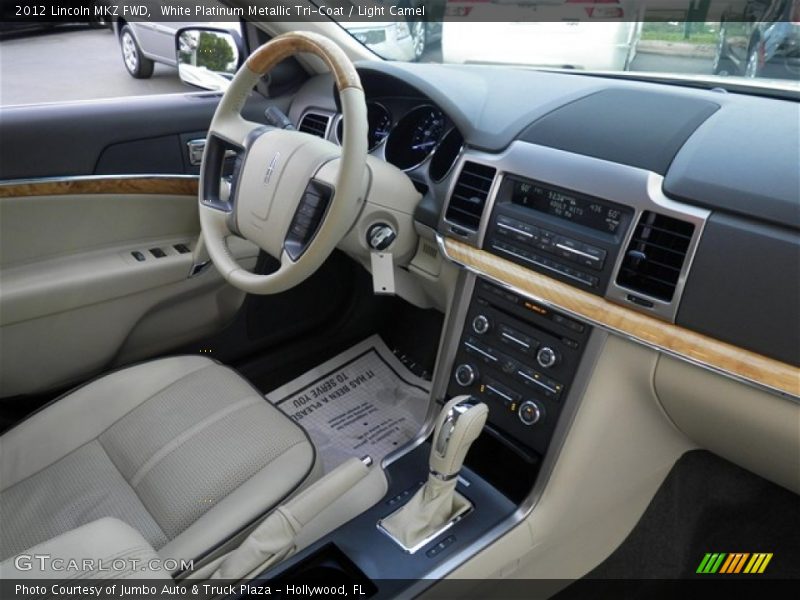 White Platinum Metallic Tri-Coat / Light Camel 2012 Lincoln MKZ FWD