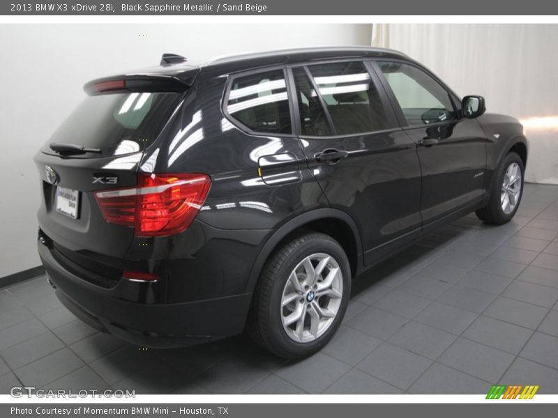 Black Sapphire Metallic / Sand Beige 2013 BMW X3 xDrive 28i