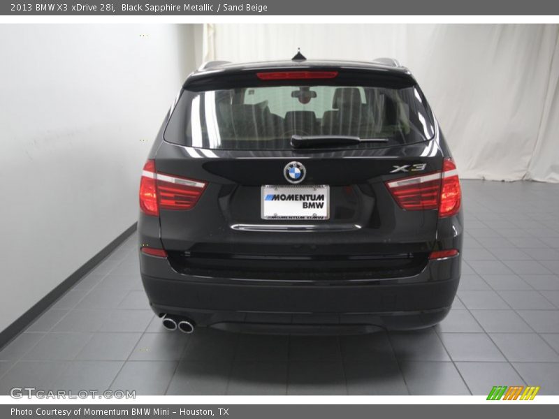 Black Sapphire Metallic / Sand Beige 2013 BMW X3 xDrive 28i