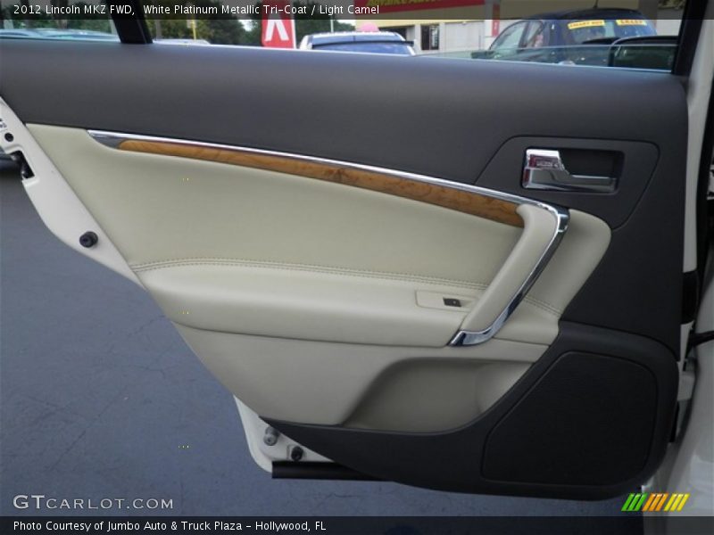 White Platinum Metallic Tri-Coat / Light Camel 2012 Lincoln MKZ FWD
